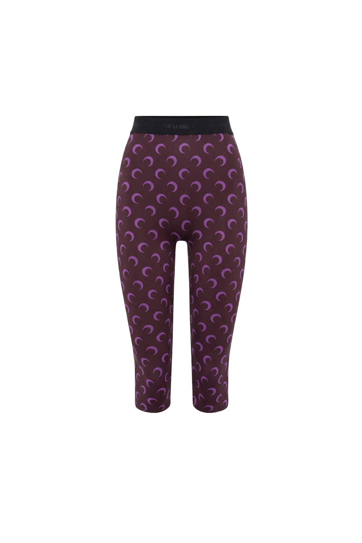 Moon Printed Jersey Capri Pants - Violet