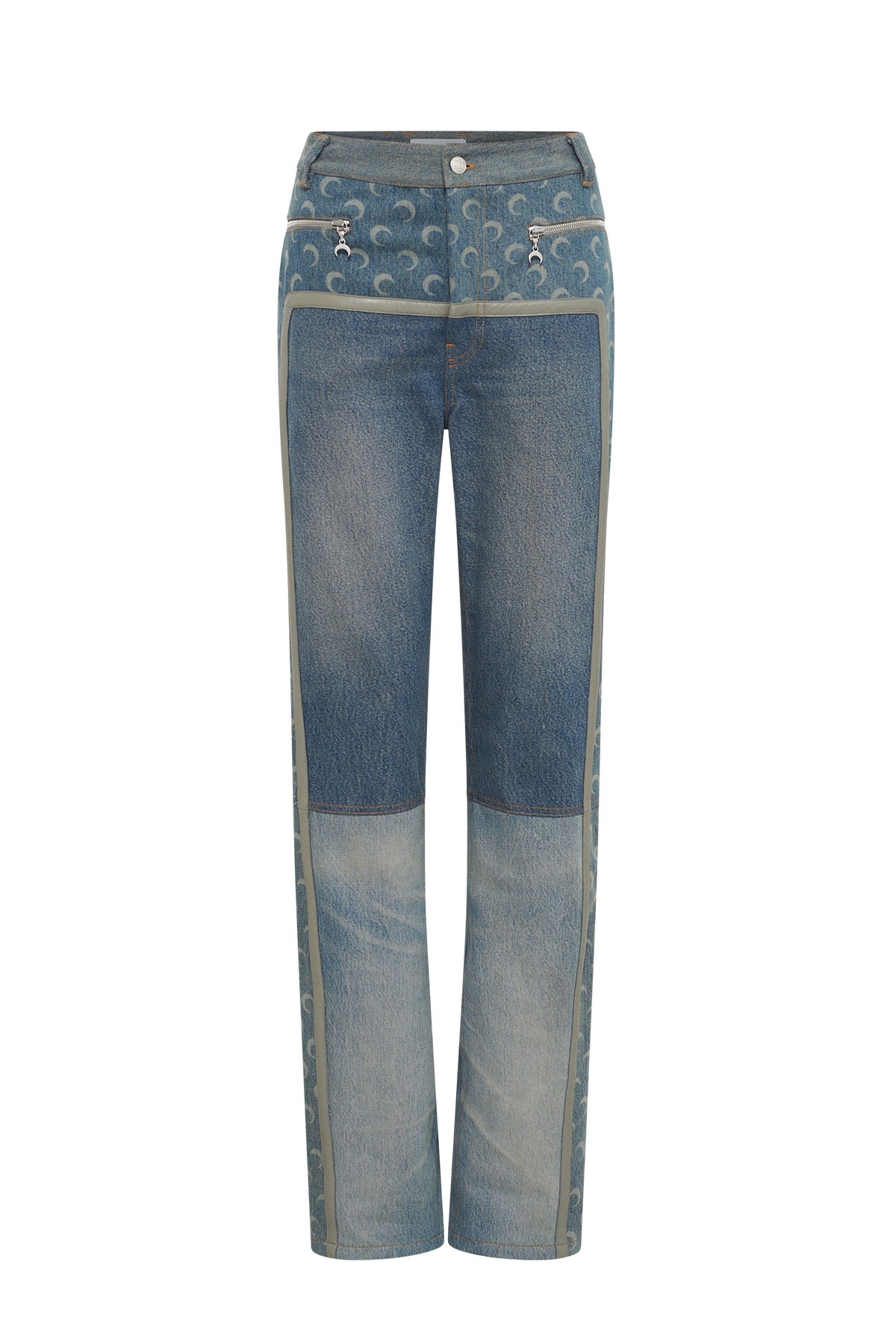 Regenerated Denim Jeans - Beige