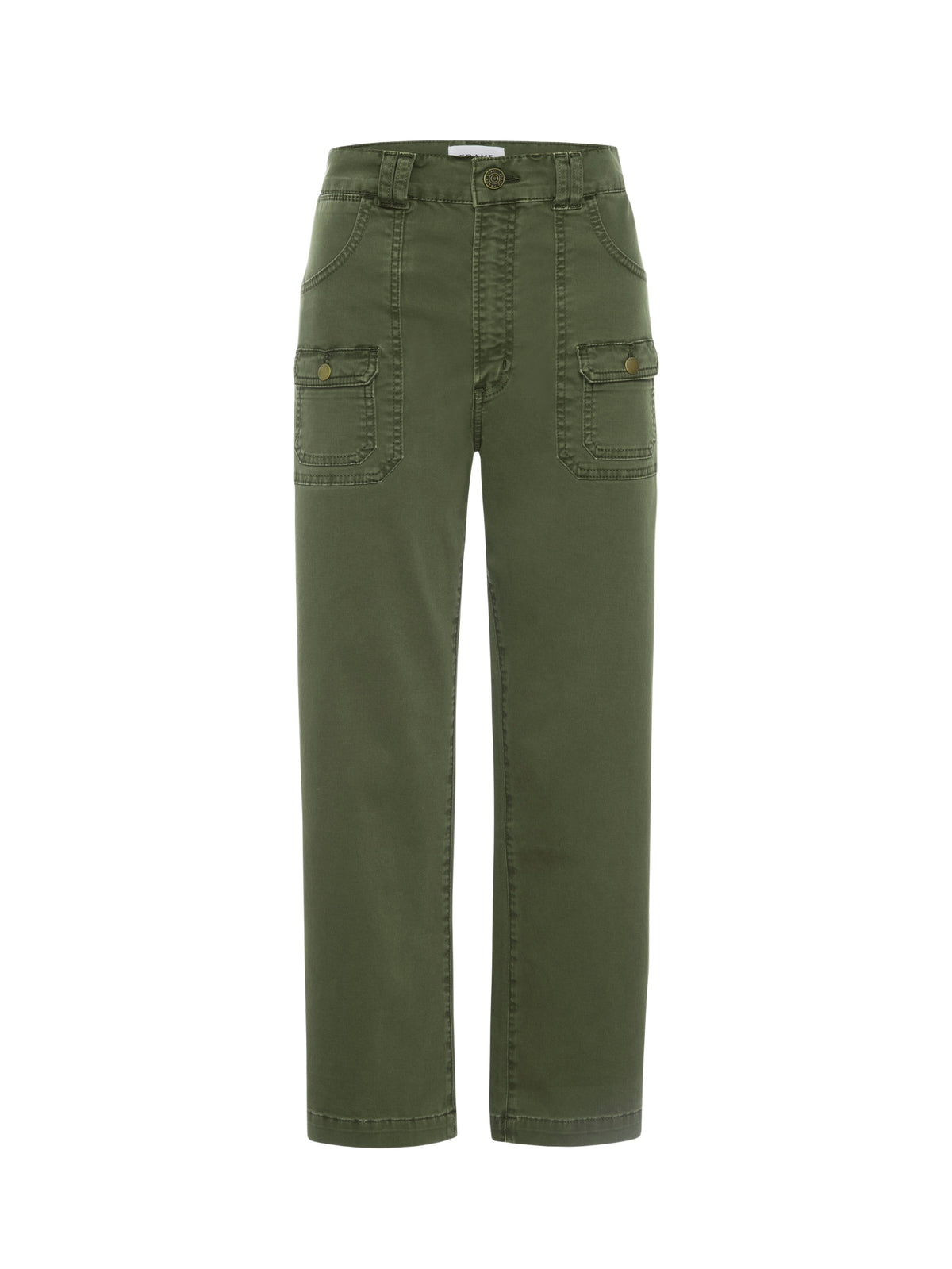 Trousers with utility pockets - Washed Winter Moss
