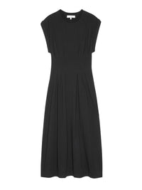 THE JERSEY NIPPED DRESSBLACK