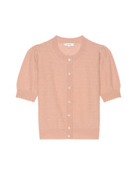 THE CASHMERE POINTELLE CARDILIGHT PINK