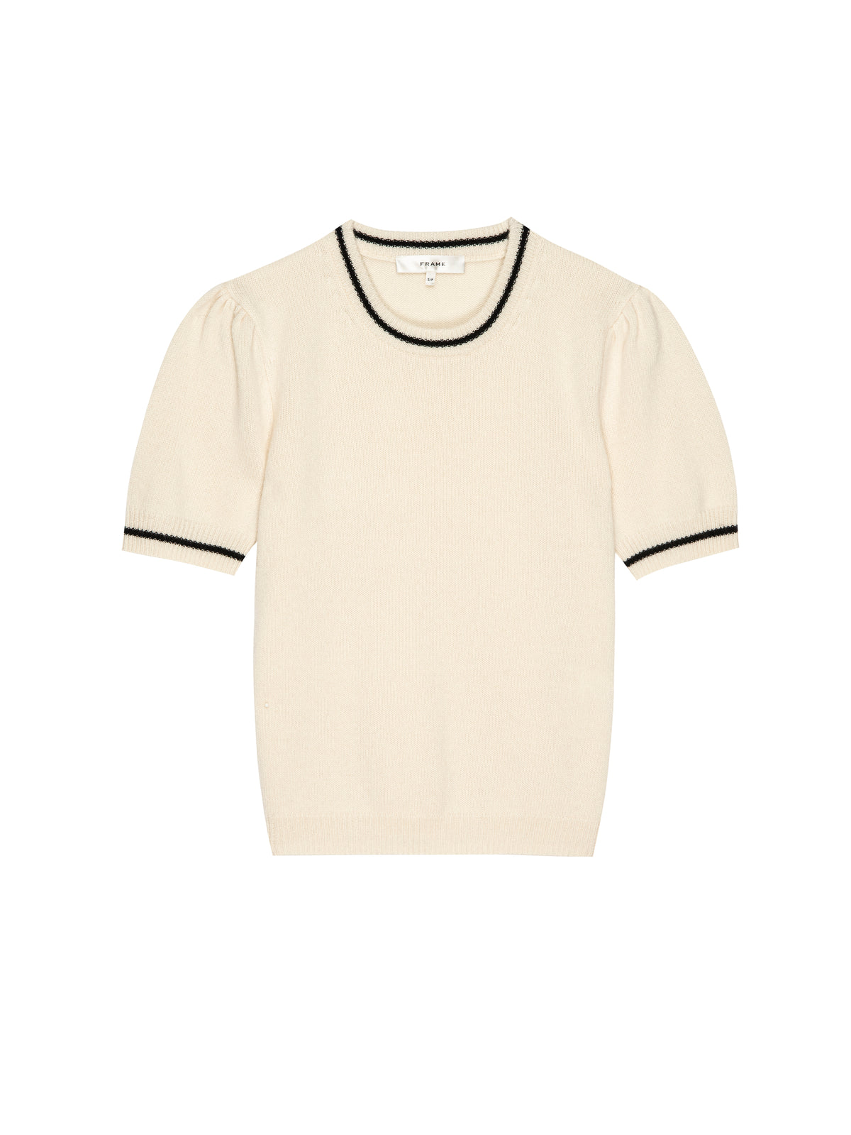 THE CASHMERE GATHERED SWEATERCREAM MULTI