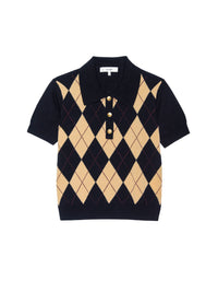 THE ARGYLE S/S POLONAVY MULTI