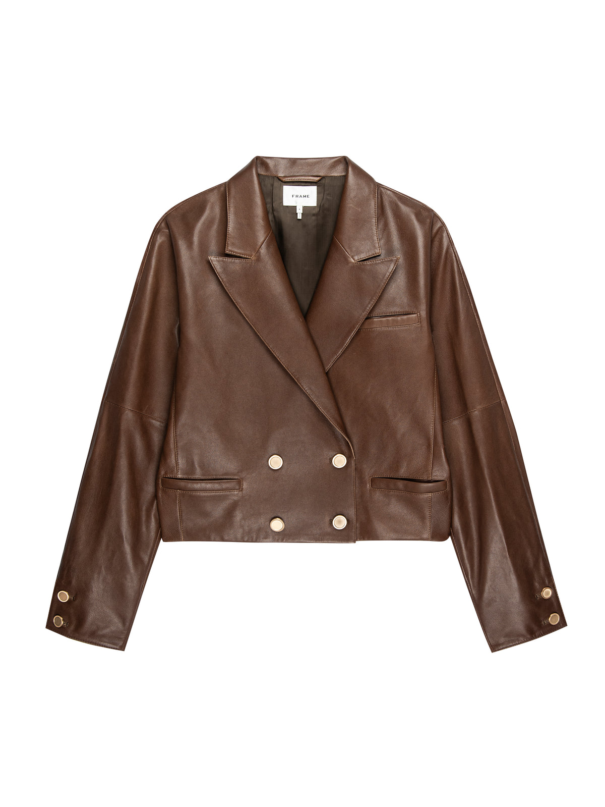 THE LEATHER TIMELESS JACKETCEDAR