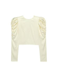 THE SILK BACKLESS BLOUSECREAM