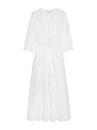 THE CINCHED DRESSWHITE