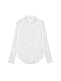 THE SMOCKED SHIRTWHITE
