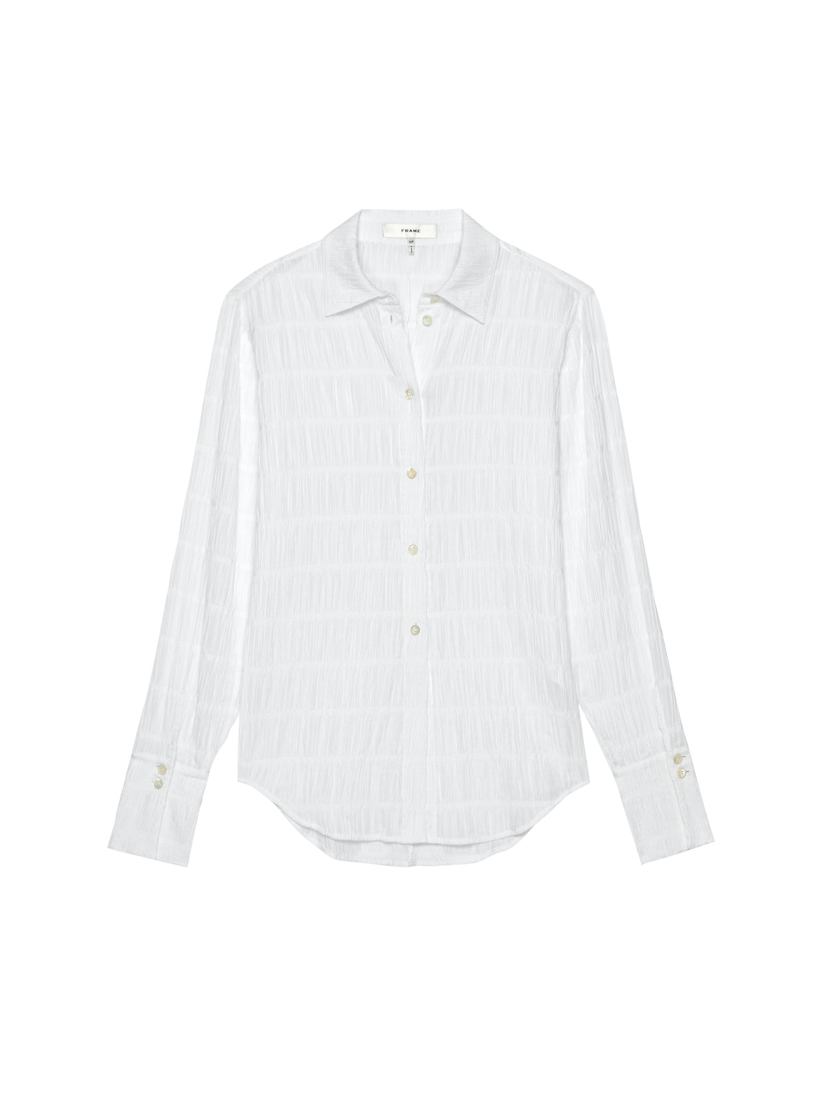 THE SMOCKED SHIRTWHITE