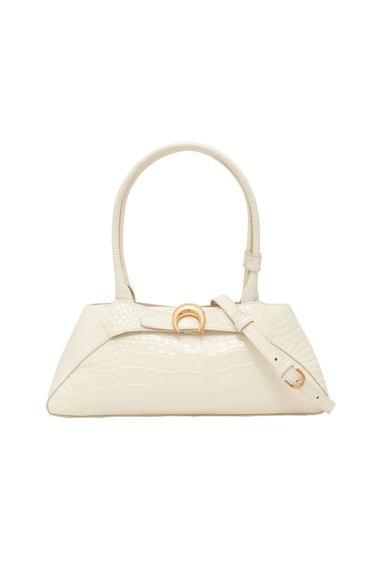 Sac Aurora en cuir embossé - Blanc
