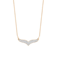 mini diamond wise necklace