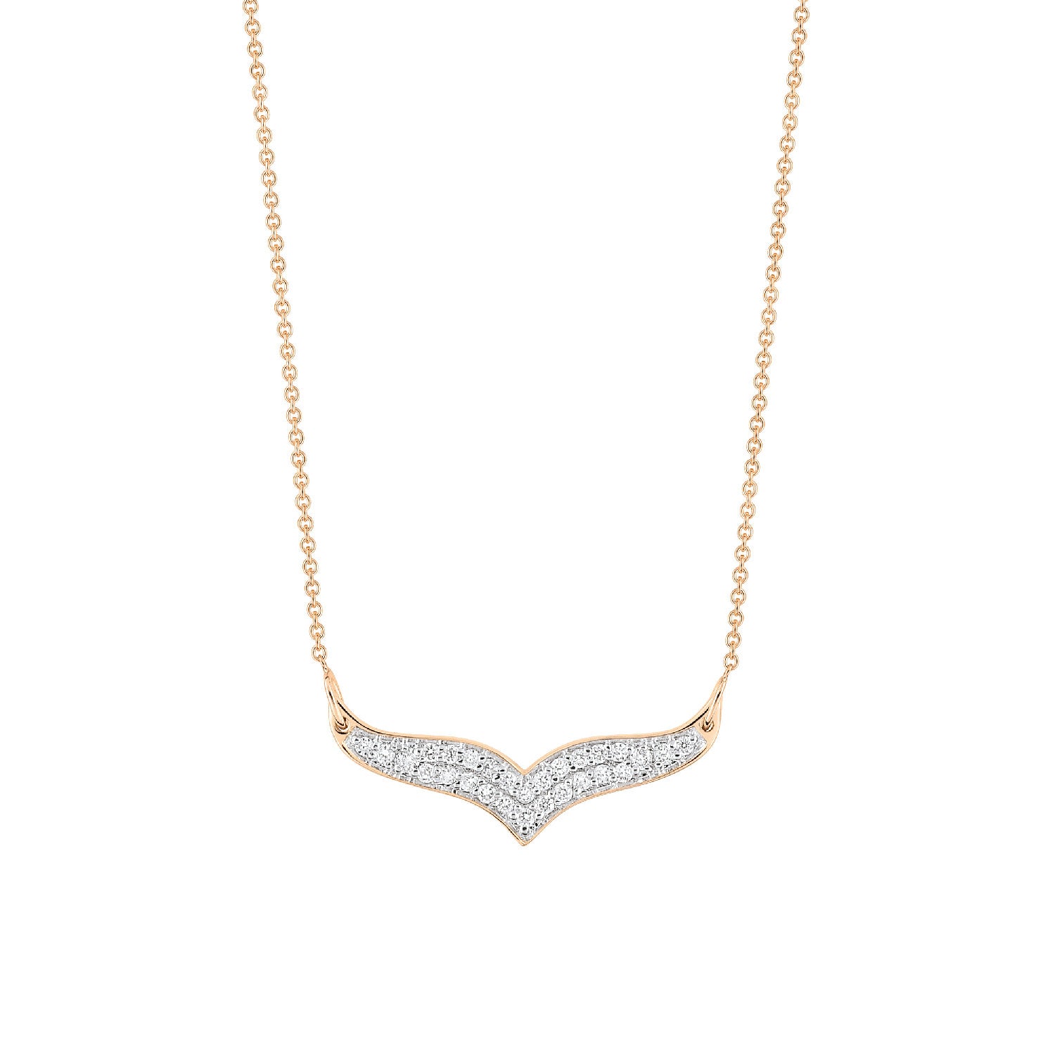 mini diamond wise necklace