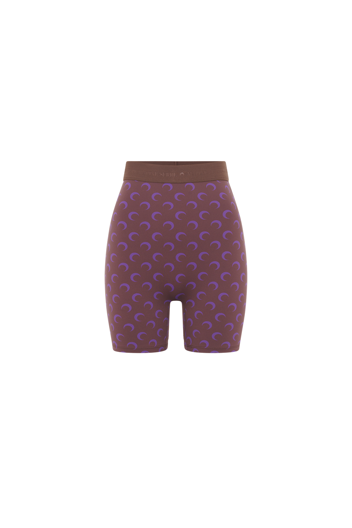 Moon Printed Jersey Biker Shorts - Violet