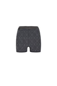Recycled Mesh Flock Mini Shorts - Gris