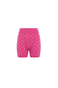 Moon Jacquard Knit Shorts - Rose