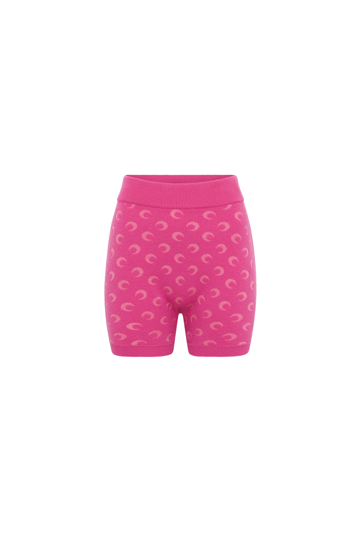Moon Jacquard Knit Shorts - Rose