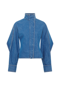 Moon Laser Blue Wash Denim Ls Shirt - Bleu