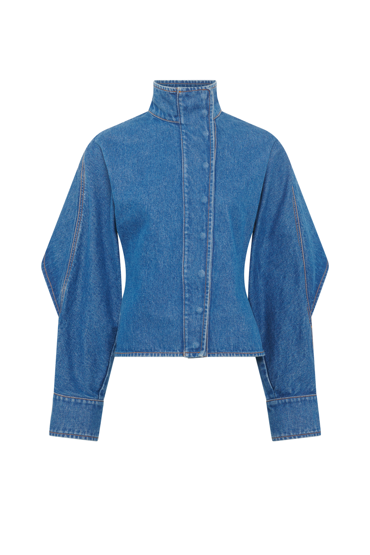Moon Laser Blue Wash Denim Ls Shirt - Bleu