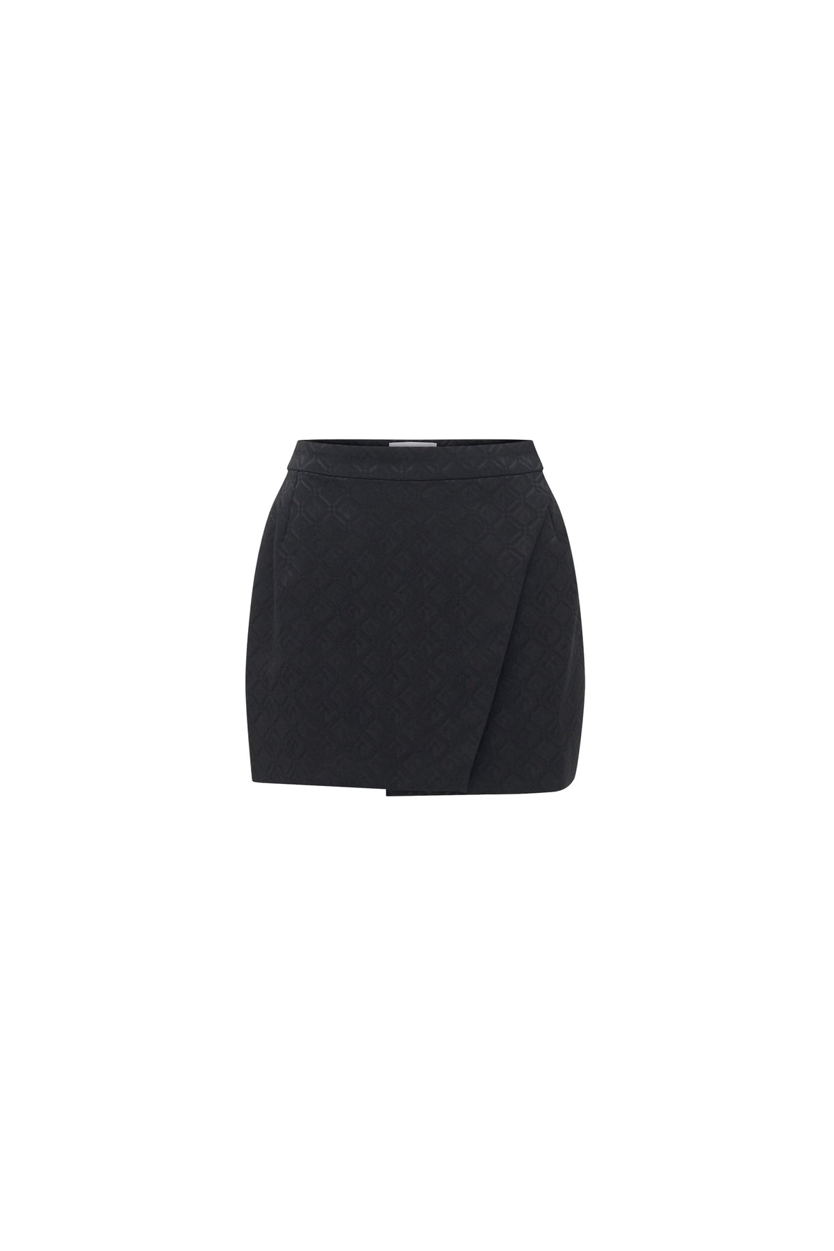 Jupe-short jacquard Moon Diamant - Black