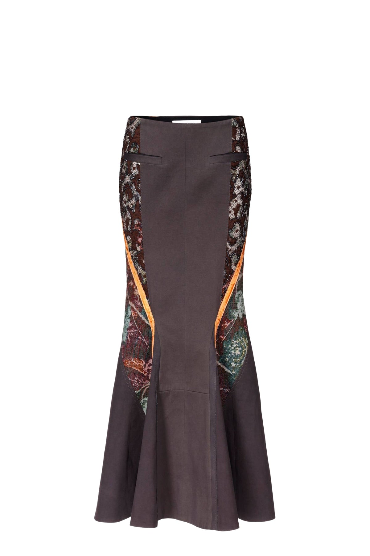 Jupe évasée en tapisseries Upcyclé - Multicolor