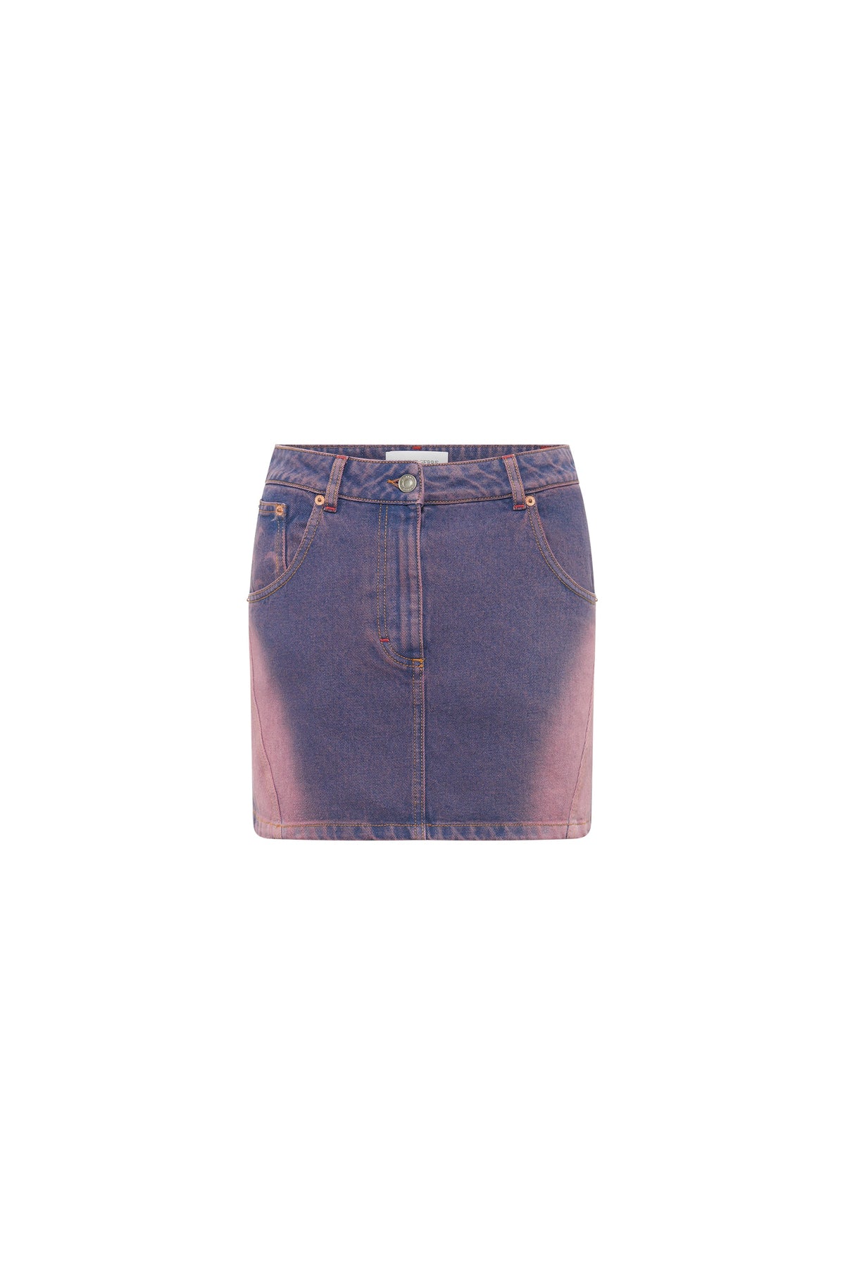 Jupe courte Moon en denim - Lavender