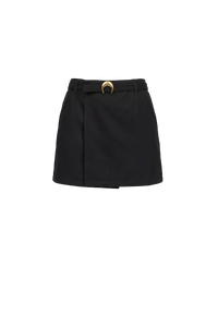 Sailor Workwear Belted Mini Skirt - Noir