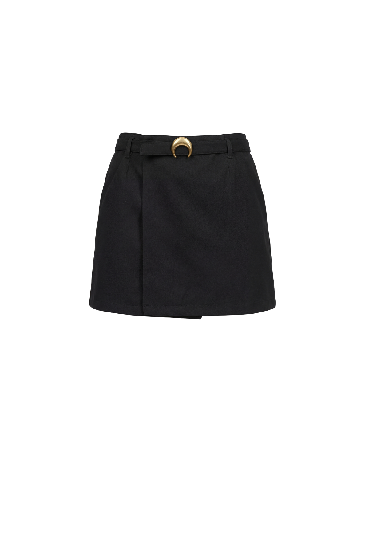 Sailor Workwear Belted Mini Skirt - Noir