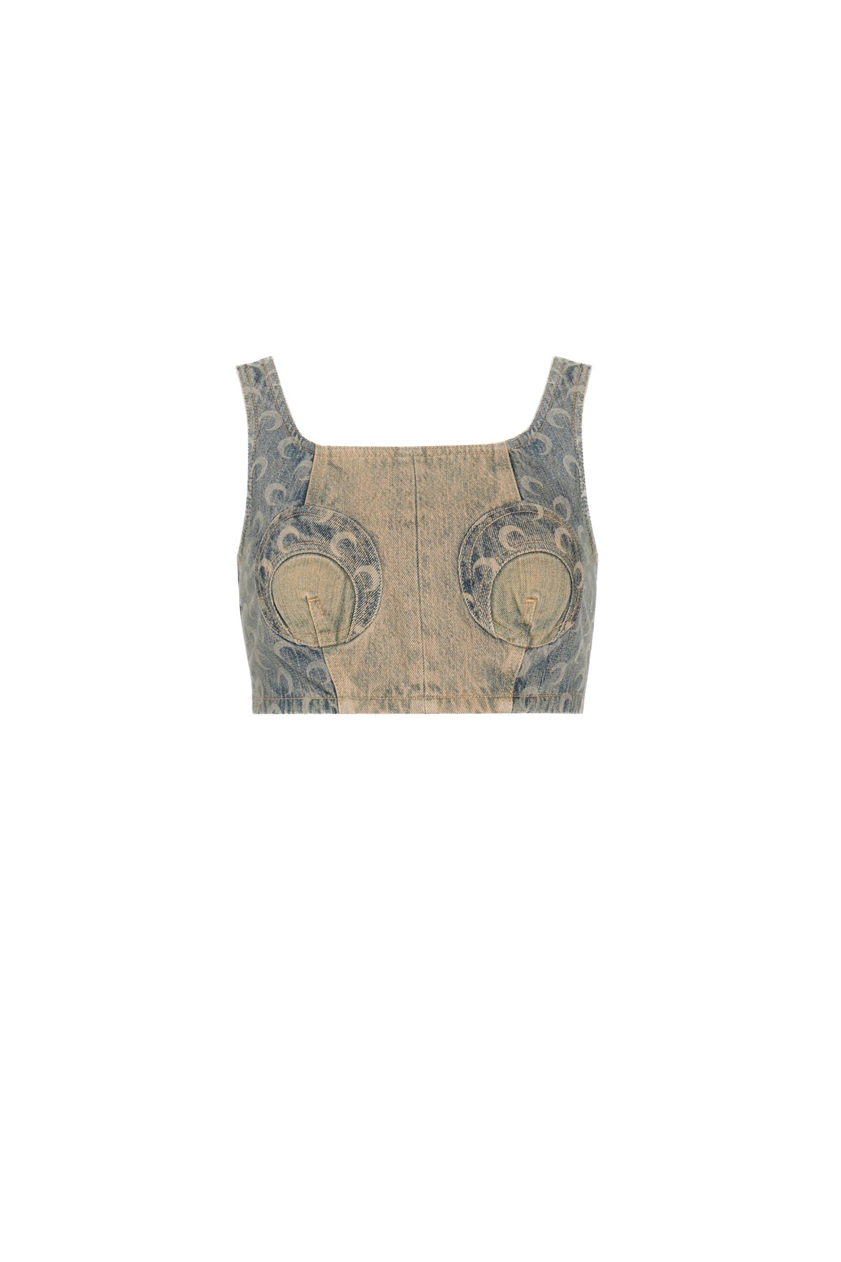 Bustier en denim Upcyclé - Grey Denim