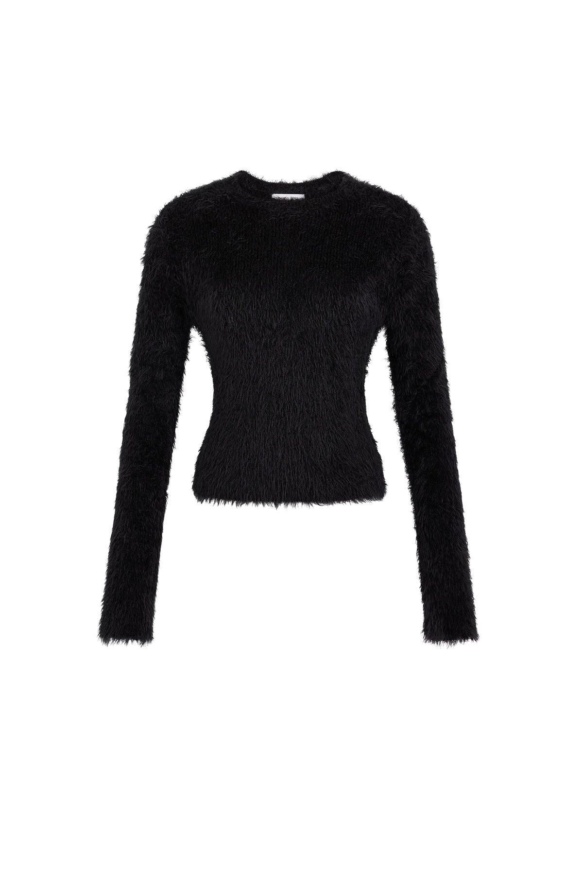 Pull ras du cou en maille - Black
