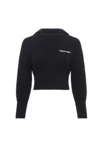Pull court en coton - Black