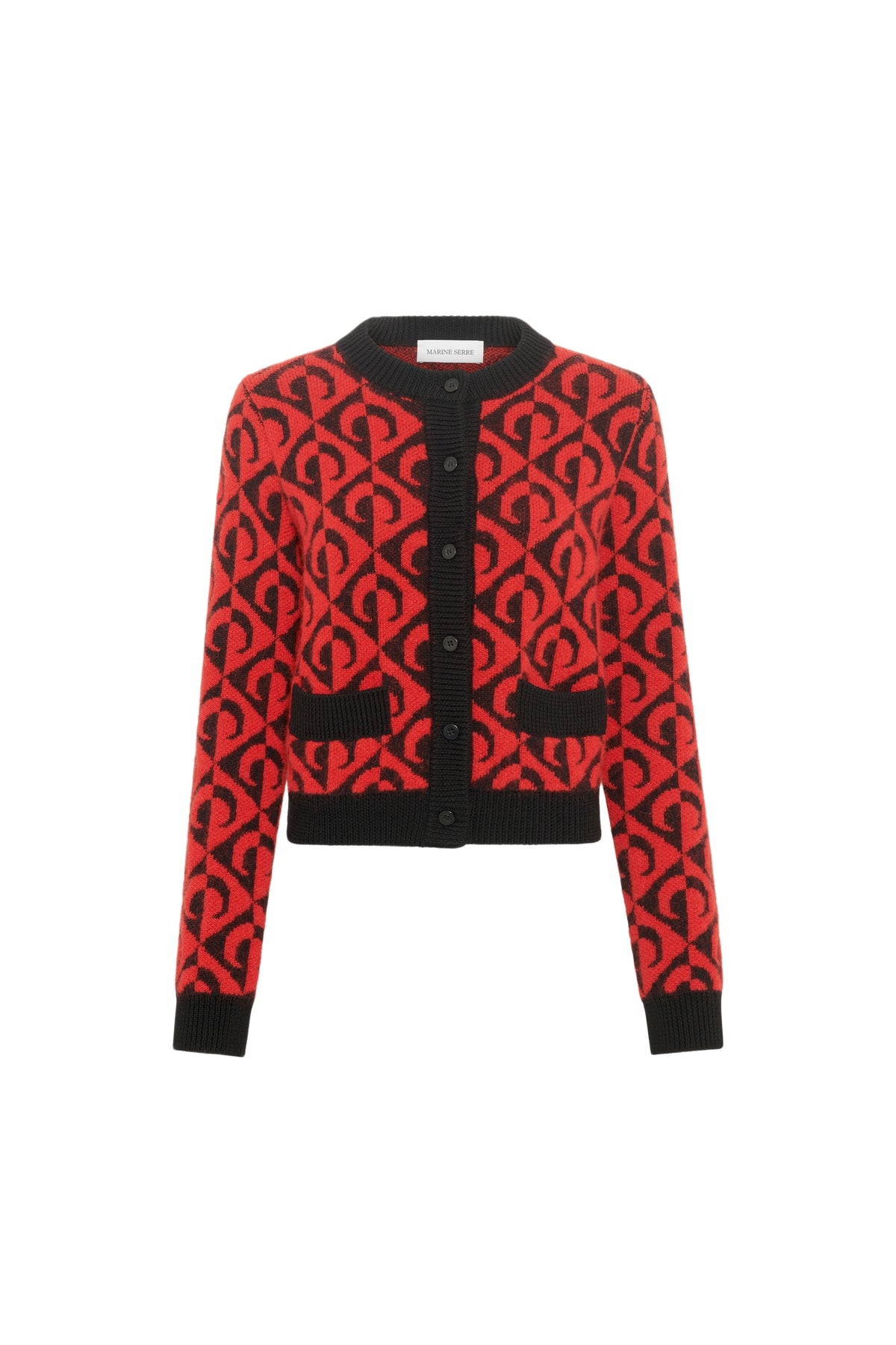 Cardigan Moon Lozenge en laine - Multicolore