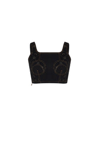 Bustier en denim Upcyclé - Black