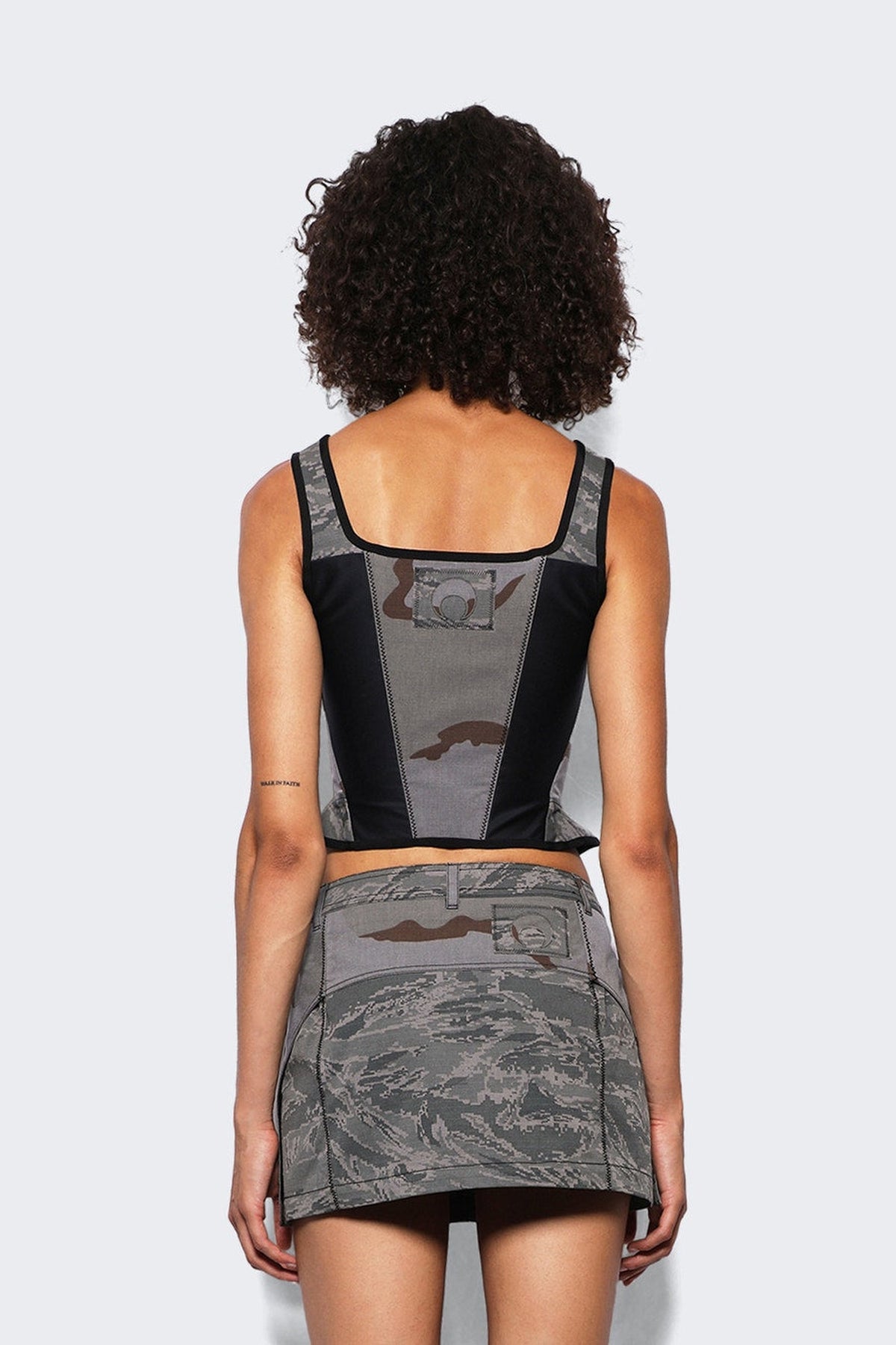 Corset cintré zippé - Dark Grey