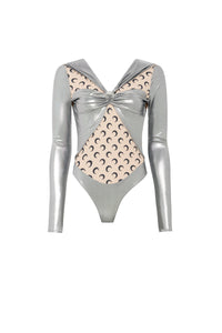Body drapé en jersey - Silver