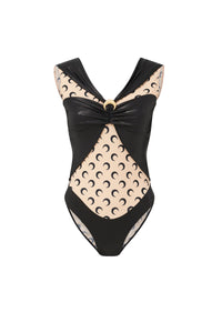 Body drapé en jersey - Black