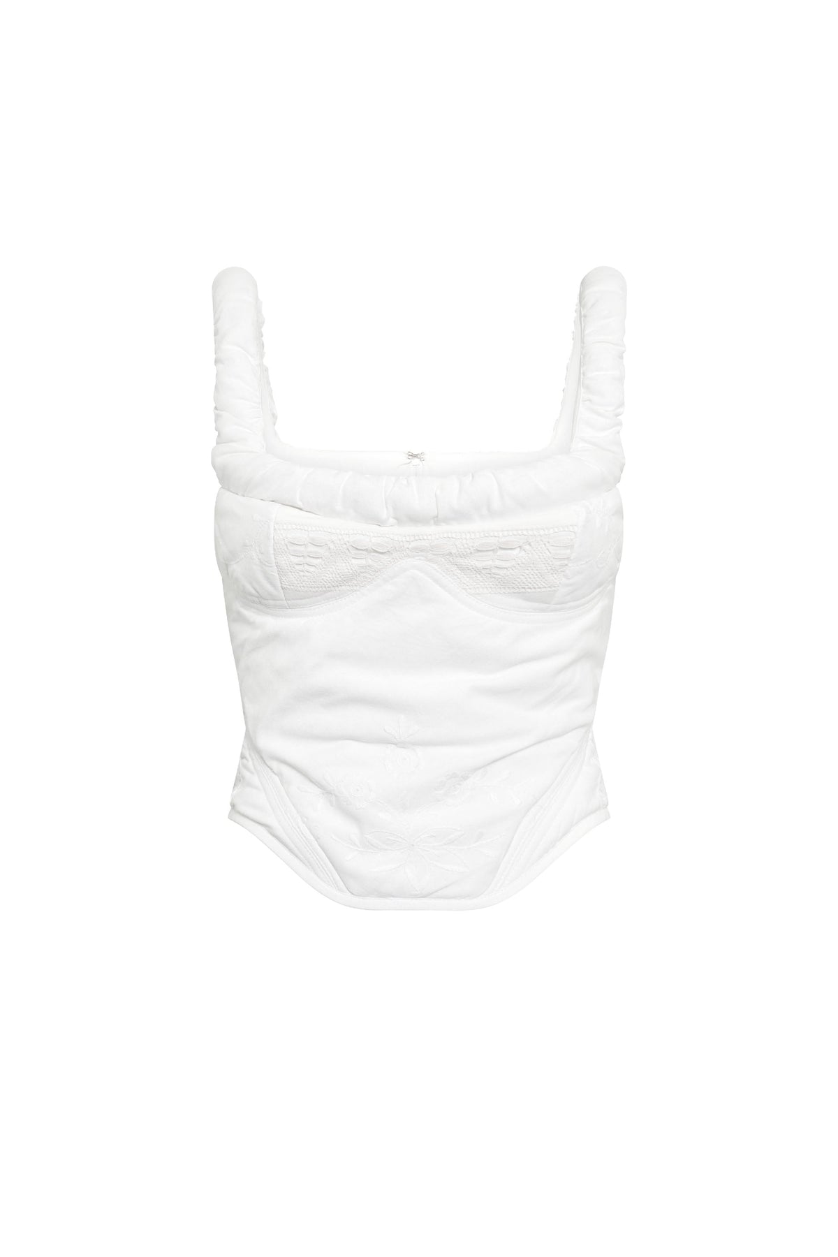 Top en coton Upcyclé - White