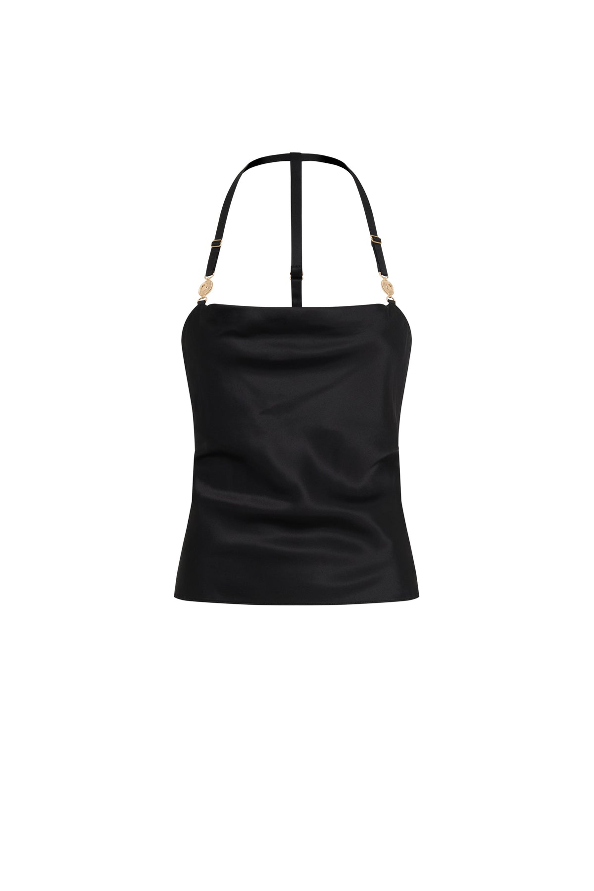 Débardeur dos nu en satin - Black