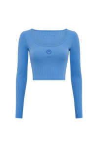 Moon Logo Jersey Ls Roundneck Top - Bleu