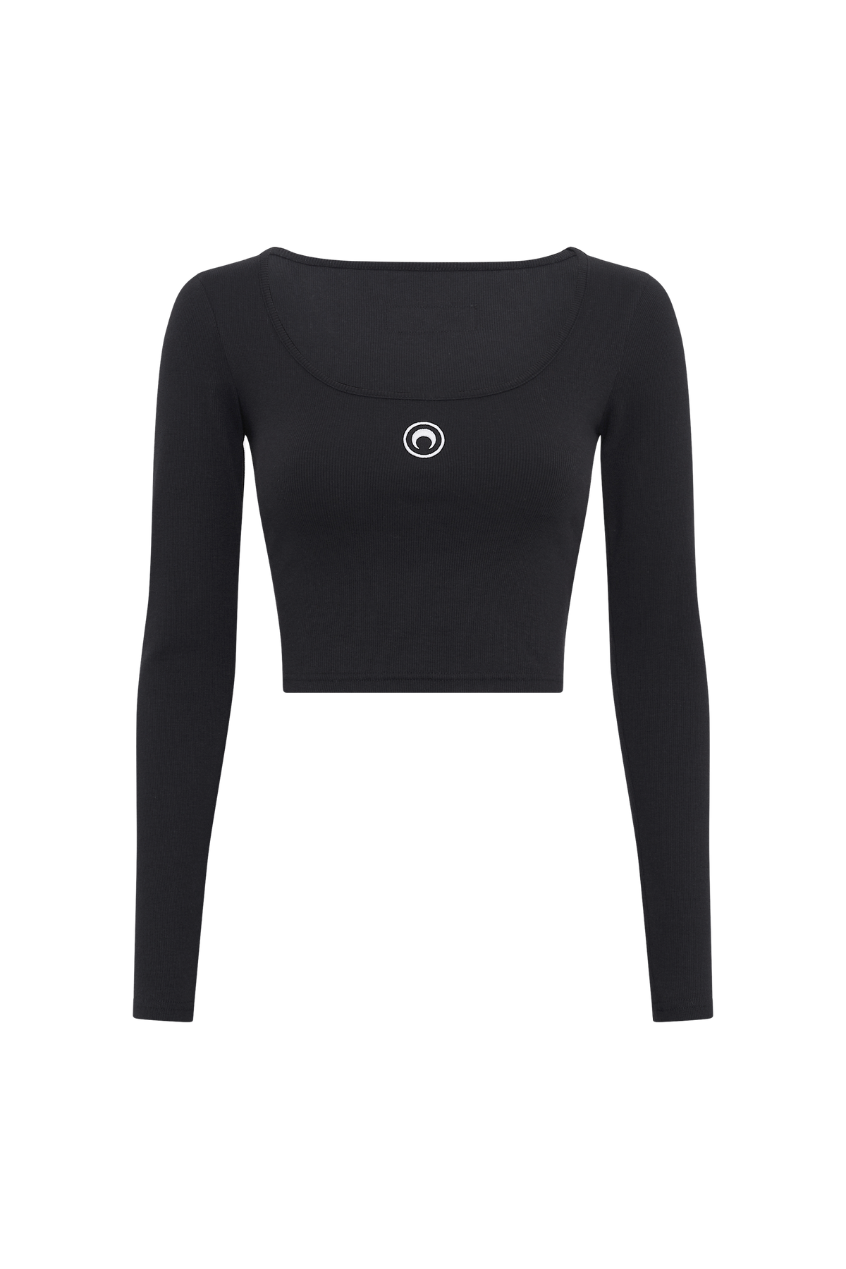 Moon Logo Jersey Ls Roundneck Top - Noir