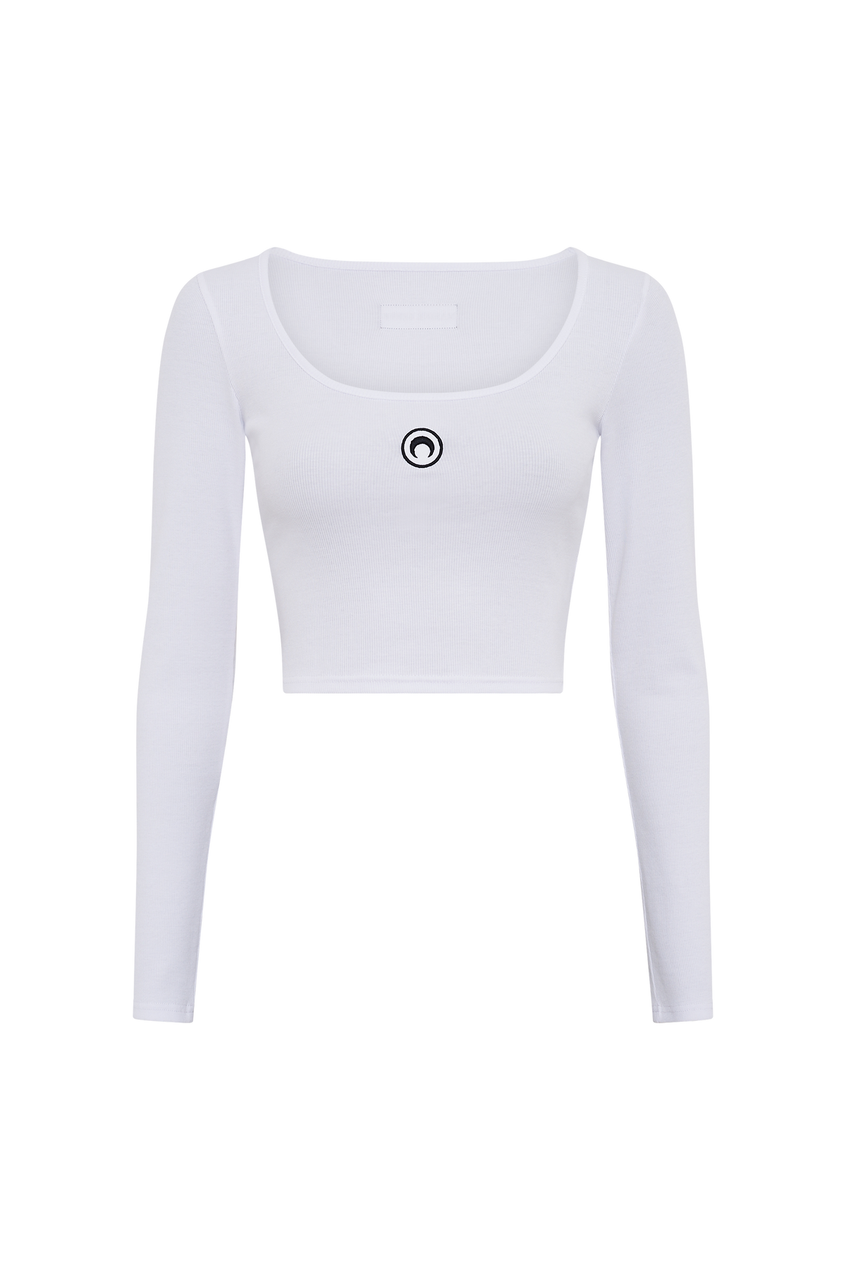 Moon Logo Jersey Ls Roundneck Top - Blanc