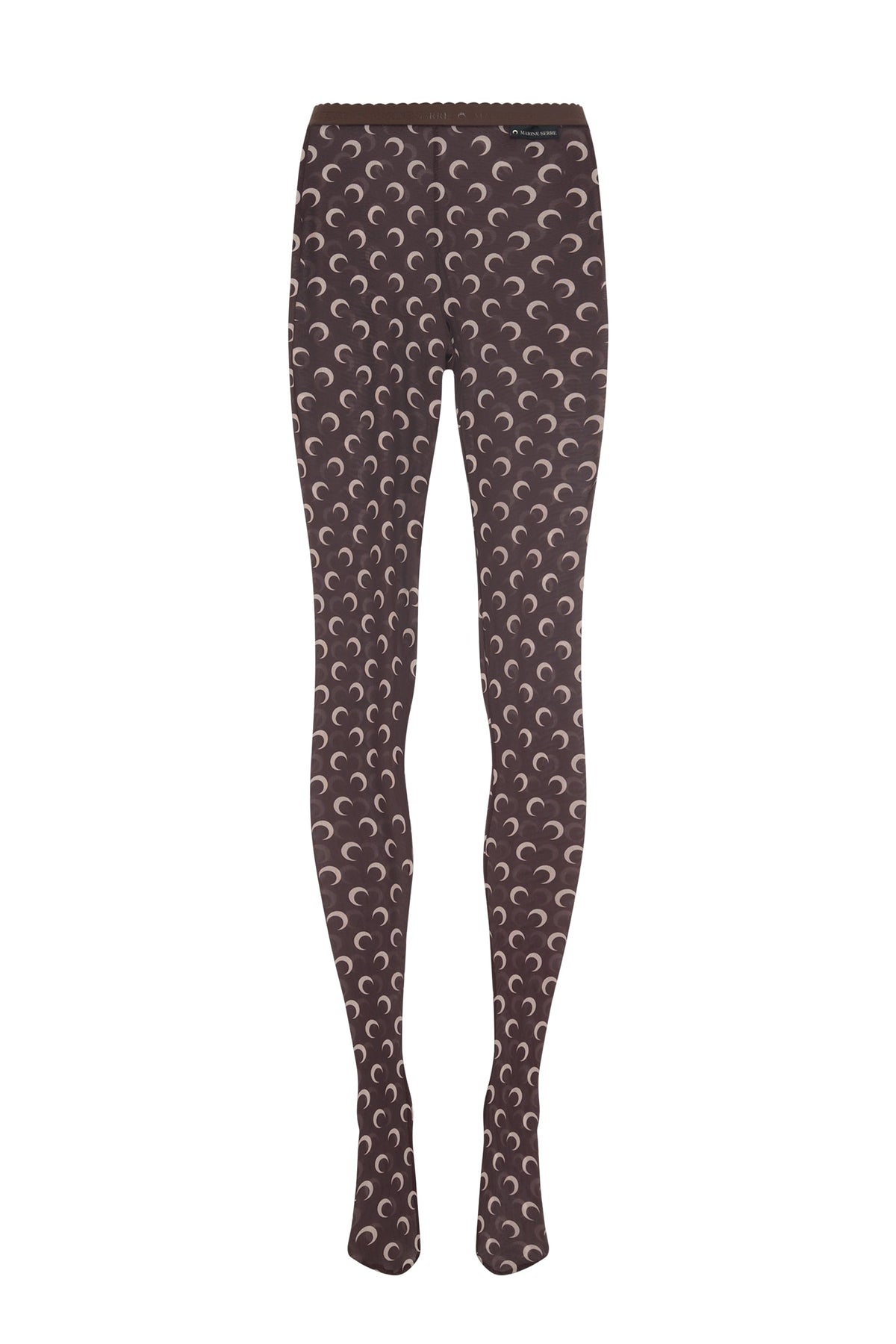 Collants Moon imprimés recyclés - Brown