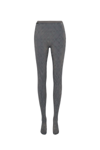 Recycled Mesh Flock Tights - Gris