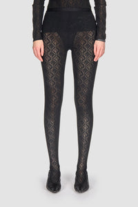Collants Moon en mesh - Black