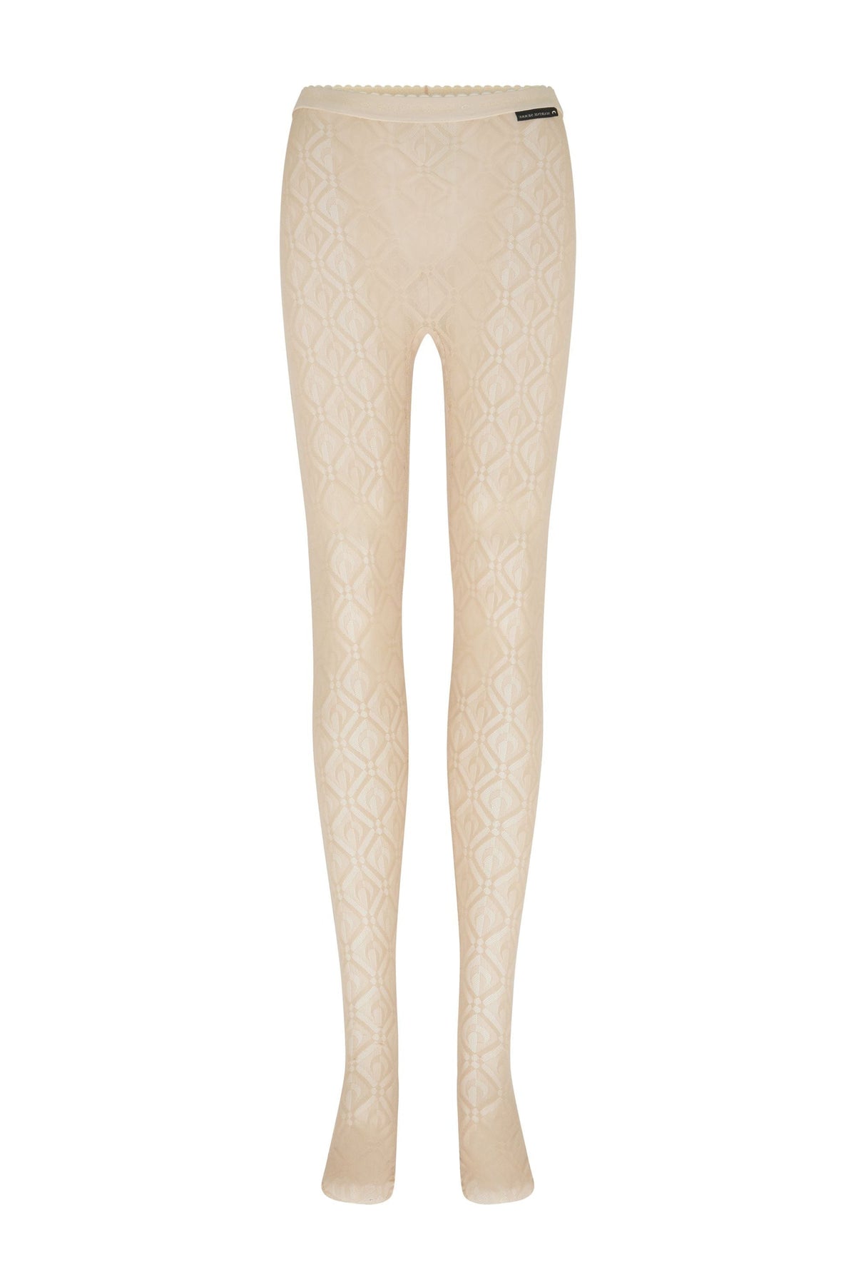 Collants en jacquard Moon Diamant - Beige