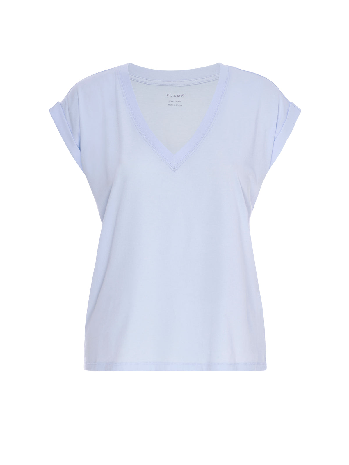 EASY V-NECK TEELIGHT CHAMBRAY