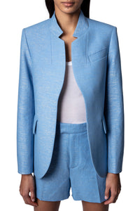 Veste Very en lin - Azur
