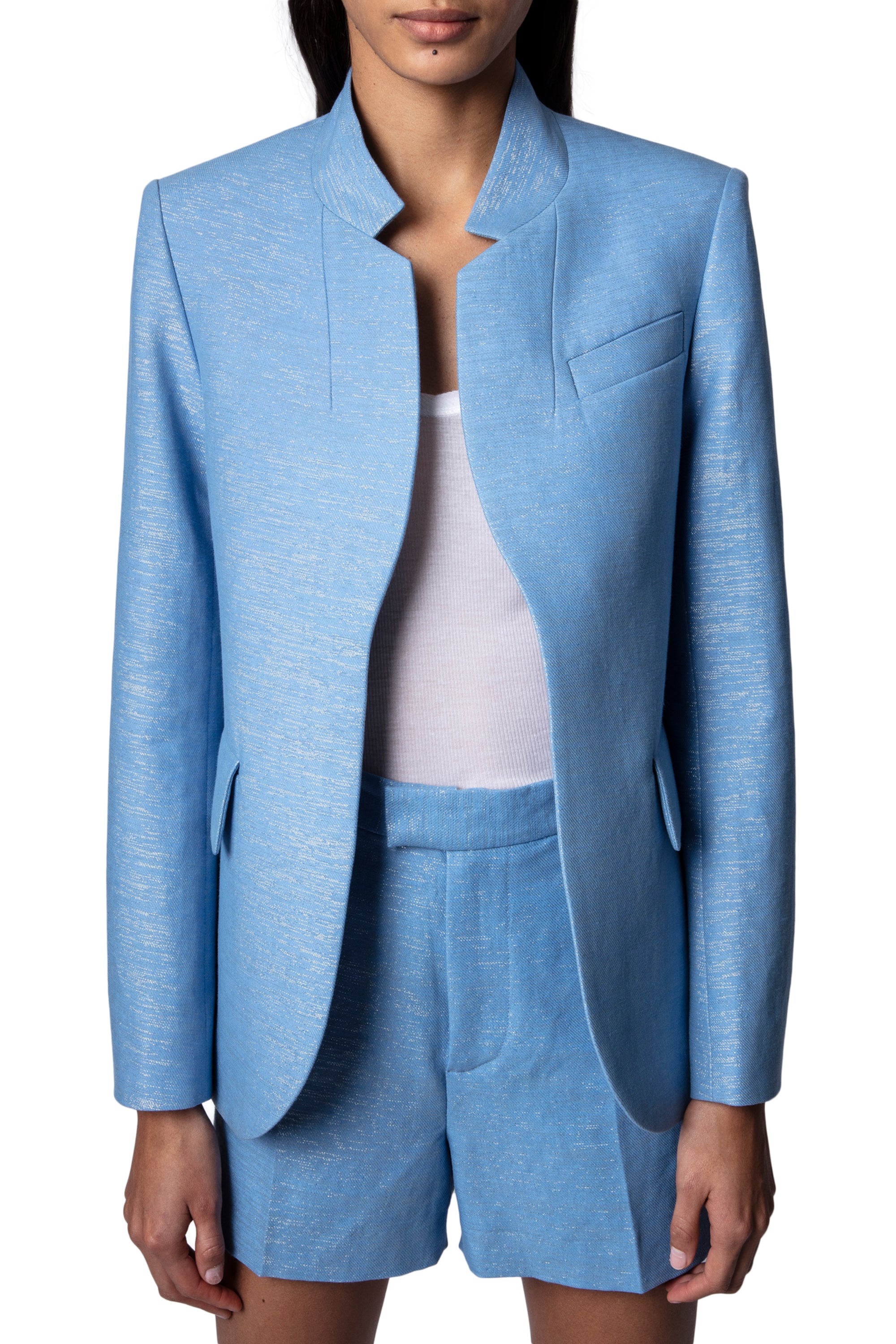 Veste Very en lin - Azur