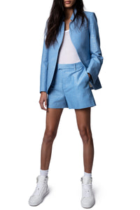 Veste Very en lin - Azur