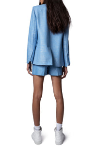 Veste Very en lin - Azur