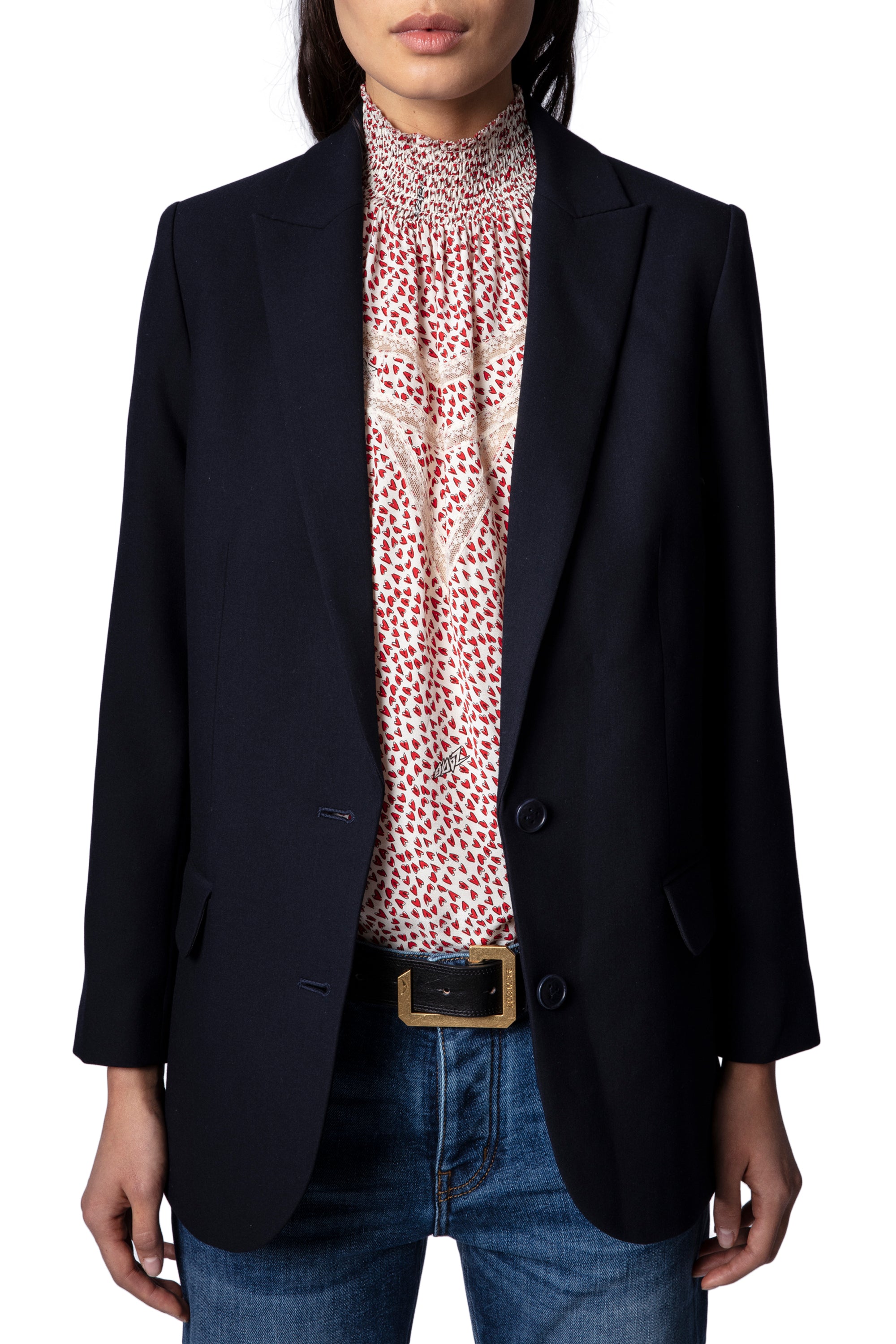Veste Viva Strass - Encre