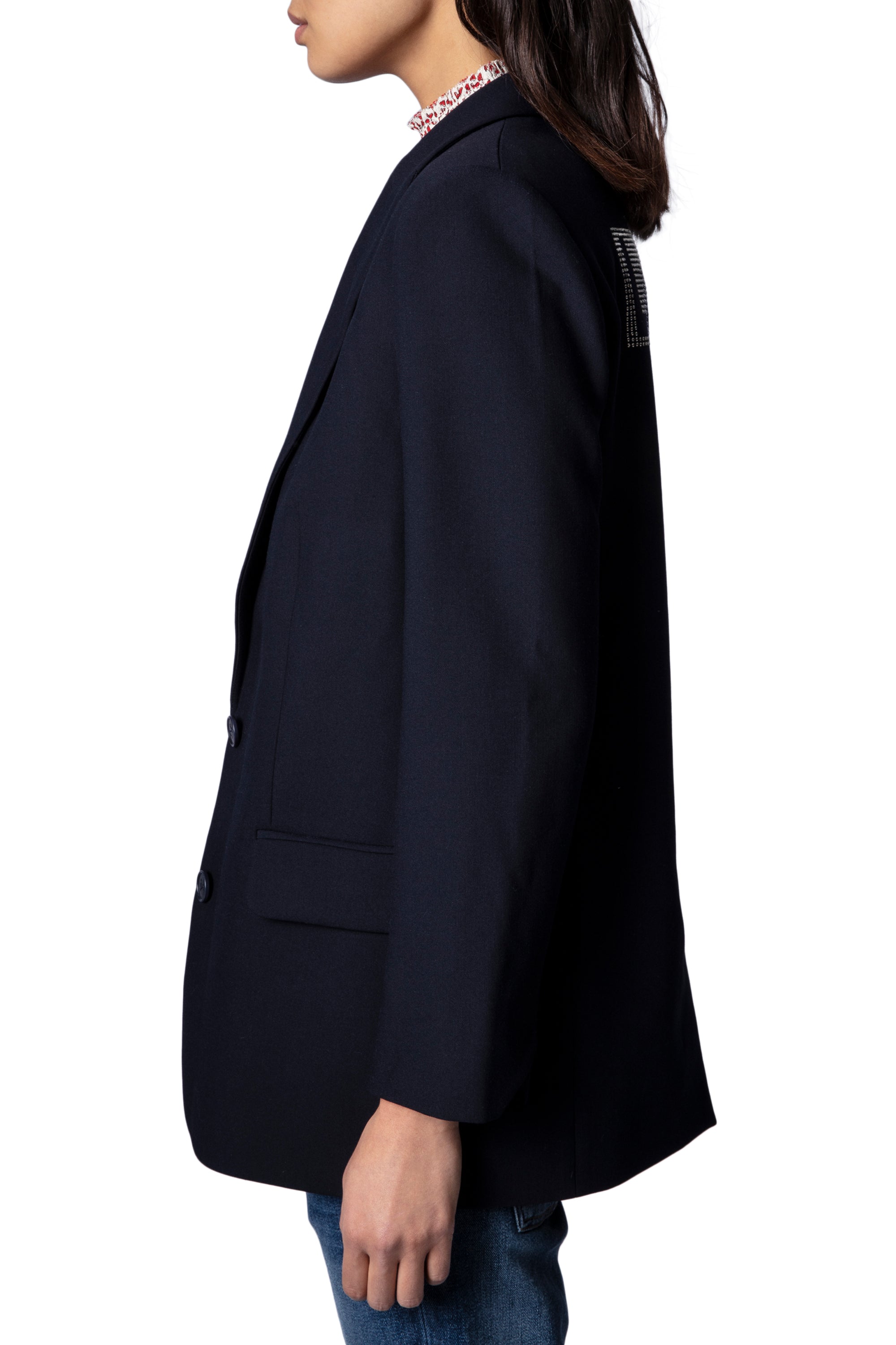 Veste Viva Strass - Encre